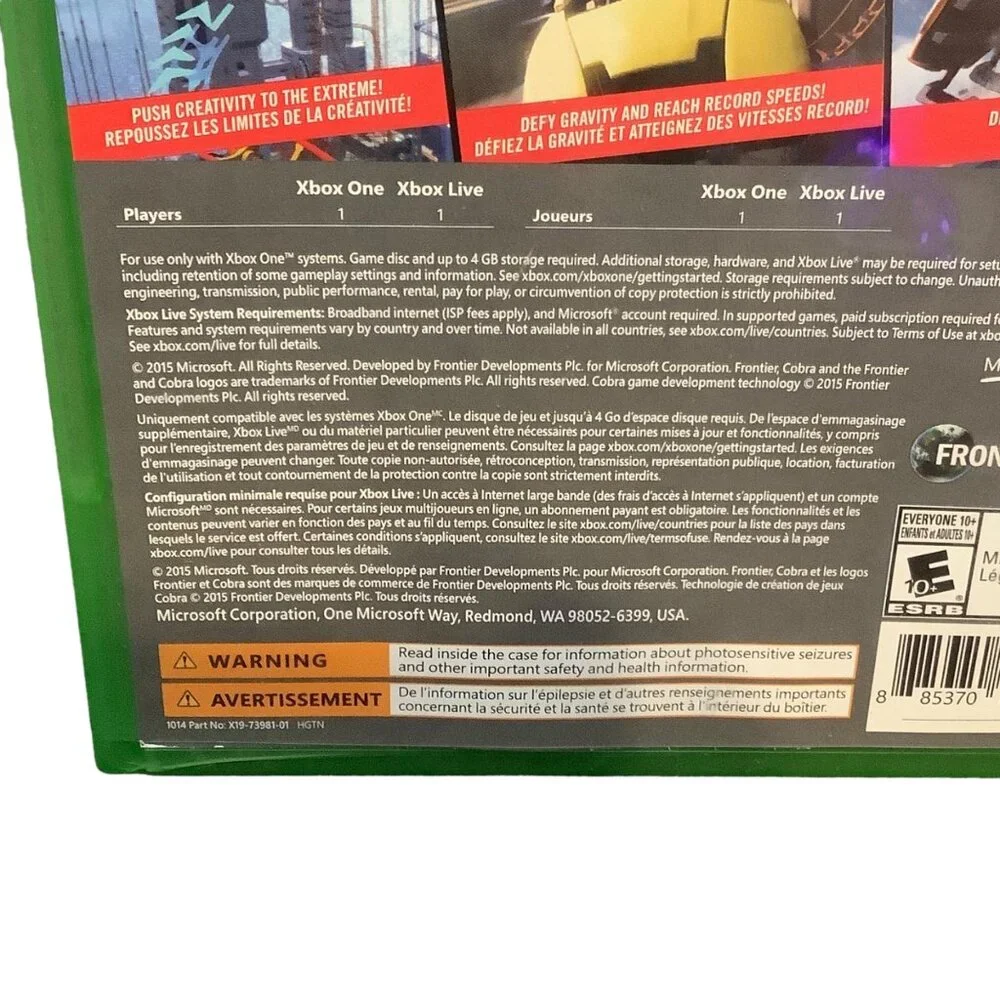 ScreamRide Xbox One Blu-ray Disc Microsoft Studios Mild Violence‎ Age 10+